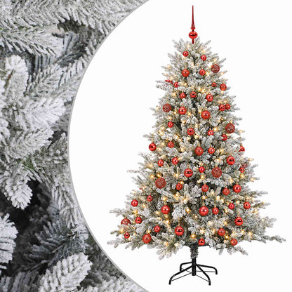 vidaXL Artificial Christmas Tree with Bauble 180 cm 300 LEDs 2