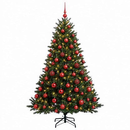 vidaXL Artificial Christmas Tree with Bauble 180 cm 300 LEDs 4