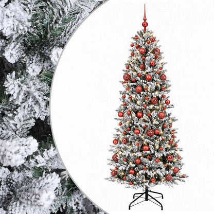 vidaXL Artificial Christmas Tree with Bauble 240 cm 300 LEDs 2