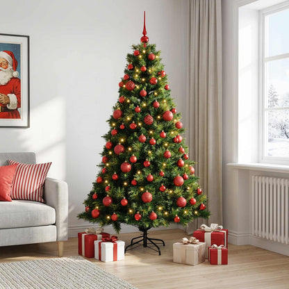 vidaXL Artificial Christmas Tree with Bauble 240 cm 300 LEDs 3