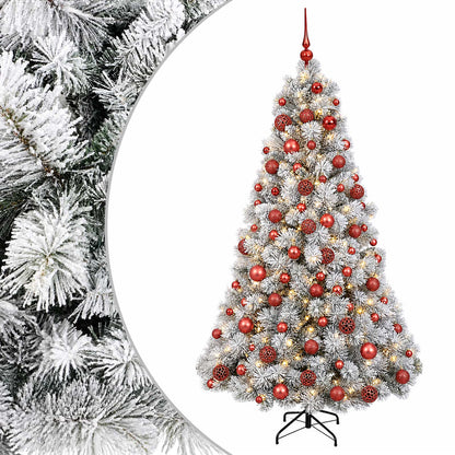 vidaXL Artificial Christmas Tree with Bauble 180 cm 300 LEDs 2
