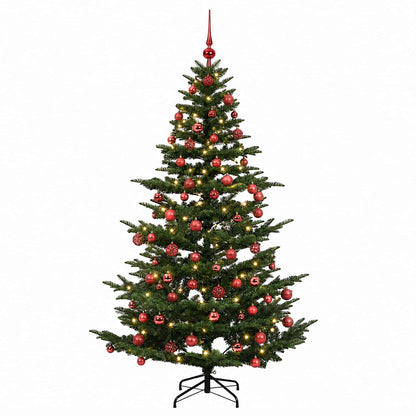 vidaXL Artificial Christmas Tree with Bauble 210 cm 300 LEDs 4