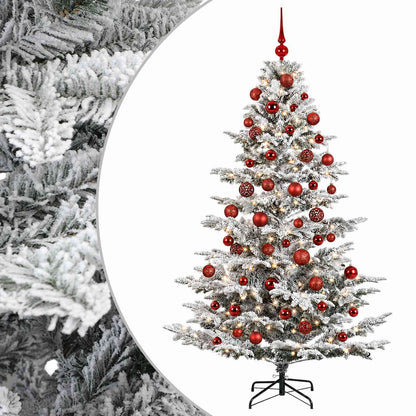 vidaXL Artificial Christmas Tree with Bauble 180 cm 300 LEDs 2