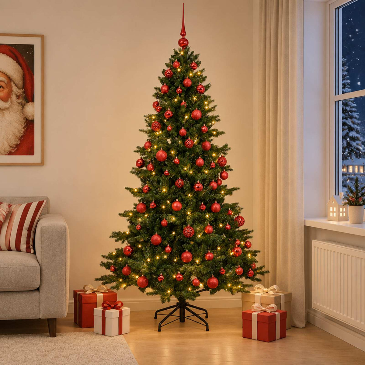 Artificial Christmas Tree Bauble LEDs