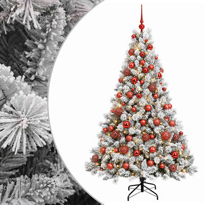 vidaXL Artificial Christmas Tree with Bauble 180 cm 300 LEDs 2