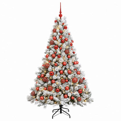 vidaXL Artificial Christmas Tree with Bauble 240 cm 300 LEDs 4