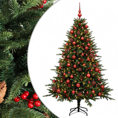 vidaXL Artificial Christmas Tree with Bauble 180 cm 300 LEDs 2