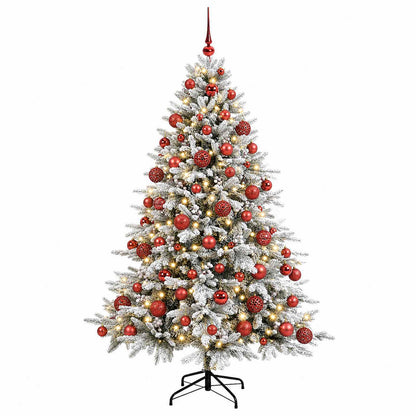 vidaXL Artificial Christmas Tree with Bauble 180 cm 300 LEDs 4