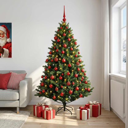 vidaXL Artificial Christmas Tree with Bauble 180 cm 300 LEDs 3