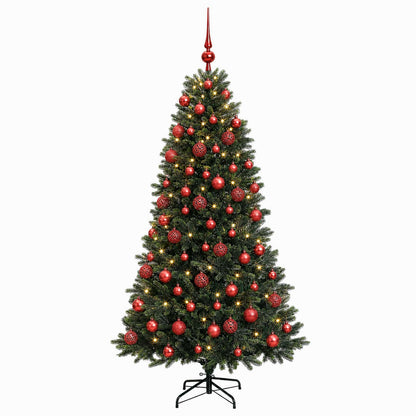 vidaXL Artificial Christmas Tree with Bauble 240 cm 300 LEDs 4