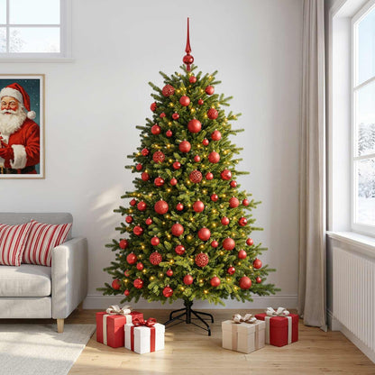 vidaXL Artificial Christmas Tree with Bauble 240 cm 300 LEDs 3