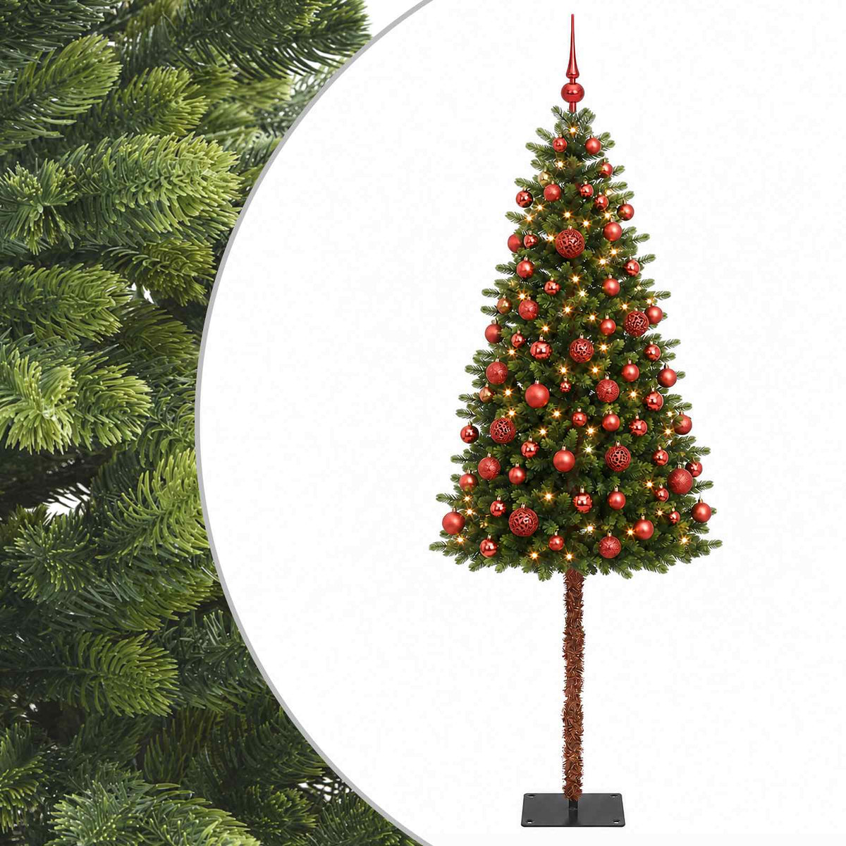 vidaXL Artificial Christmas Tree with Bauble 180 cm 300 LEDs 2