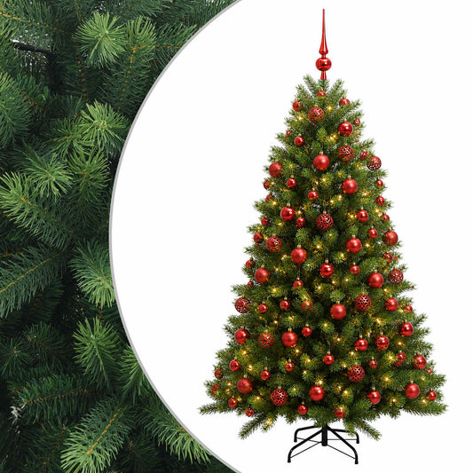 vidaXL Artificial Christmas Tree with Bauble 240 cm 300 LEDs 2