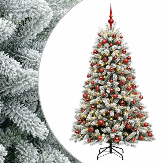 vidaXL Artificial Christmas Tree with Bauble 180 cm 300 LEDs 2