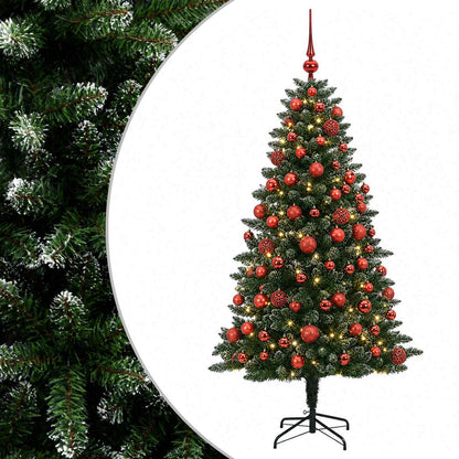 vidaXL Artificial Christmas Tree with Bauble 210 cm 300 LEDs 2