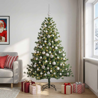 vidaXL Artificial Christmas Tree with Bauble 180 cm 300 LEDs 1