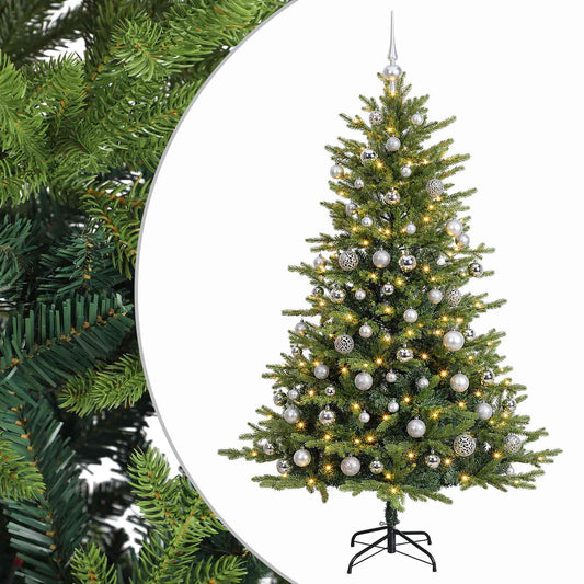 vidaXL Artificial Christmas Tree with Bauble 240 cm 300 LEDs 2