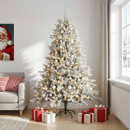 vidaXL Artificial Christmas Tree with Bauble 180 cm 300 LEDs 1