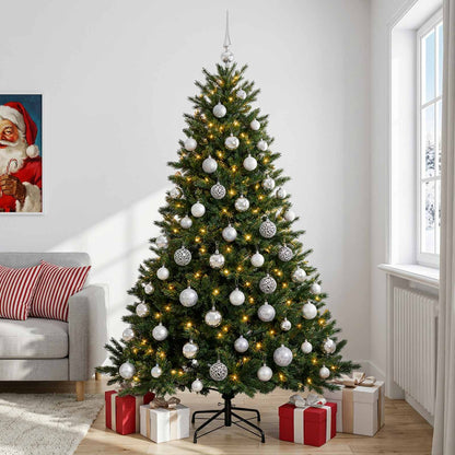 vidaXL Artificial Christmas Tree with Bauble 210 cm 300 LEDs 3
