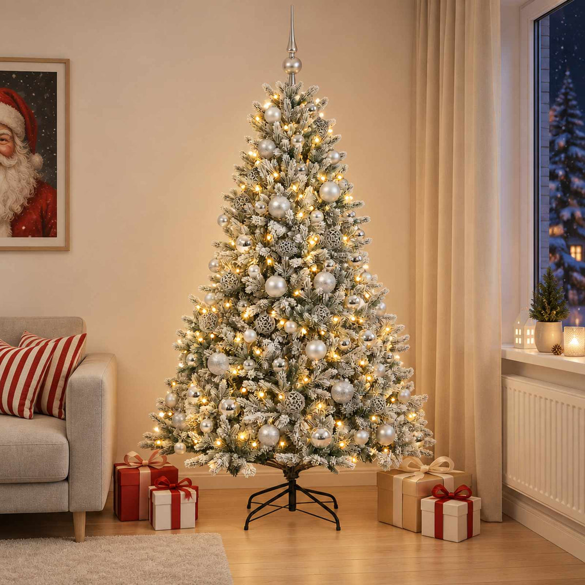 Artificial Christmas Tree Bauble LEDs