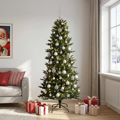 vidaXL Artificial Christmas Tree with Bauble 240 cm 300 LEDs 3