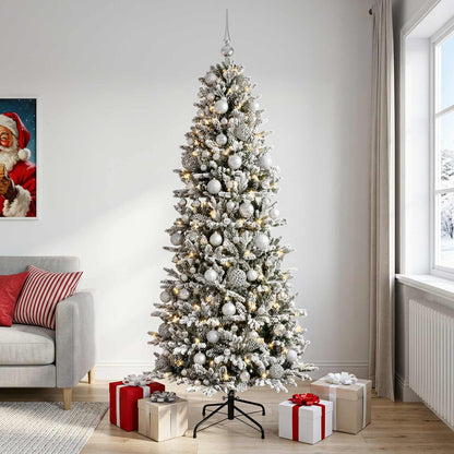 vidaXL Artificial Christmas Tree with Bauble 240 cm 300 LEDs 3