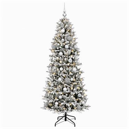 vidaXL Artificial Christmas Tree with Bauble 240 cm 300 LEDs 4