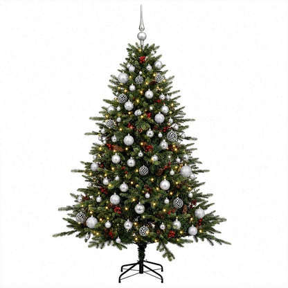 vidaXL Artificial Christmas Tree with Bauble 180 cm 300 LEDs 4