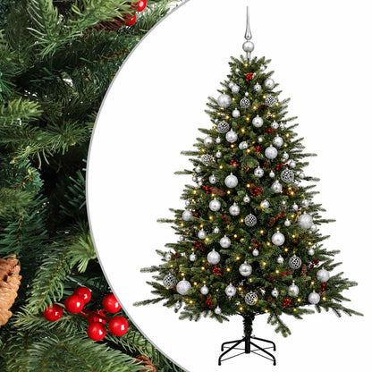 vidaXL Artificial Christmas Tree with Bauble 210 cm 300 LEDs 2