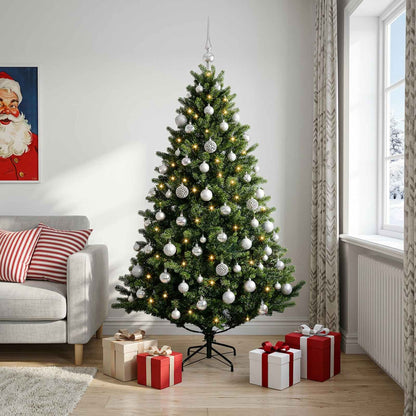 vidaXL Artificial Christmas Tree with Bauble 240 cm 300 LEDs 1