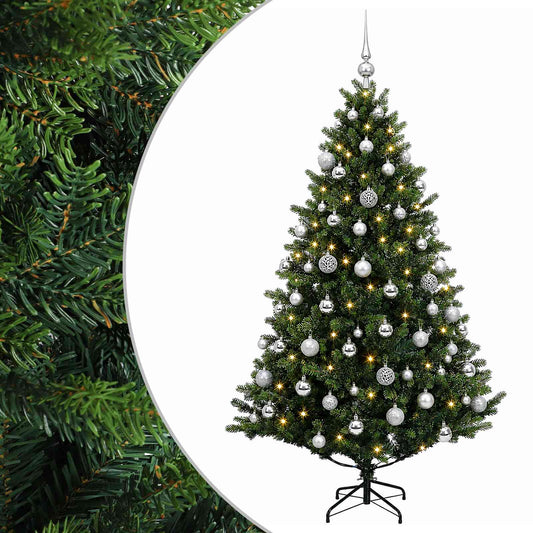 vidaXL Artificial Christmas Tree with Bauble 180 cm 300 LEDs 2