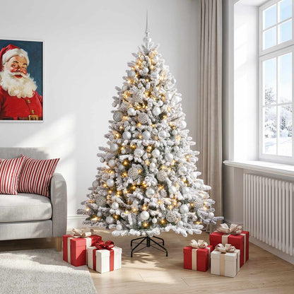 vidaXL Artificial Christmas Tree with Bauble 210 cm 300 LEDs 3