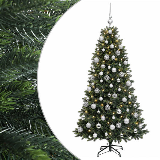 vidaXL Artificial Christmas Tree with Bauble 210 cm 300 LEDs 2