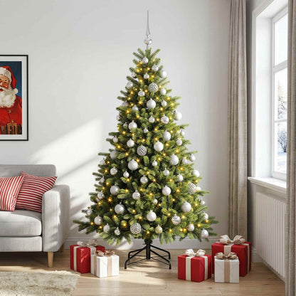 vidaXL Artificial Christmas Tree with Bauble 210 cm 300 LEDs 3