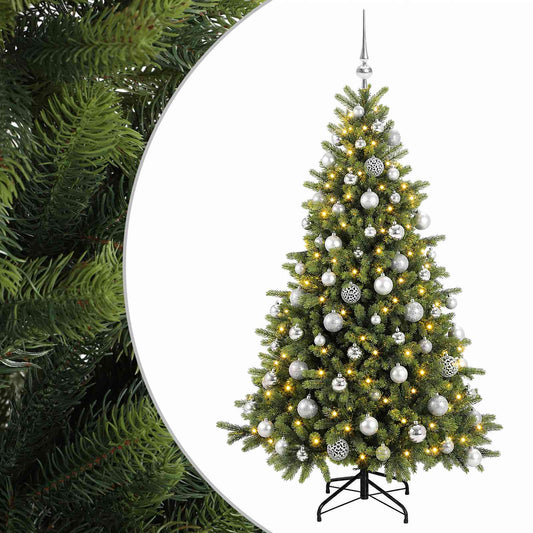 vidaXL Artificial Christmas Tree with Bauble 210 cm 300 LEDs 2