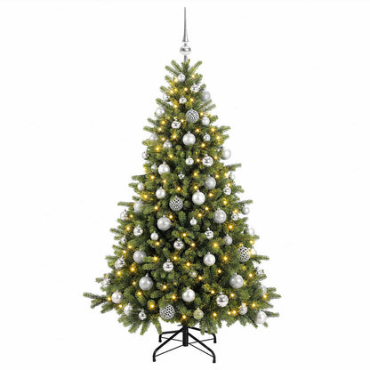 vidaXL Artificial Christmas Tree with Bauble 210 cm 300 LEDs 4