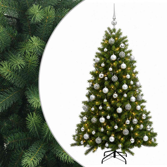 vidaXL Artificial Christmas Tree with Bauble 210 cm 300 LEDs 2