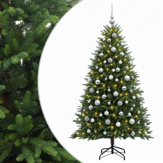 vidaXL Artificial Christmas Tree with Bauble 240 cm 300 LEDs 2