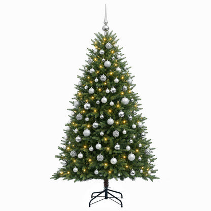 vidaXL Artificial Christmas Tree with Bauble 240 cm 300 LEDs 4