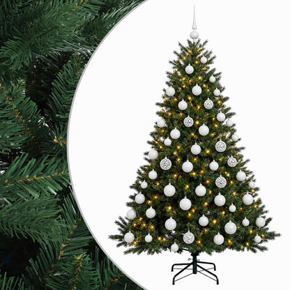vidaXL Artificial Christmas Tree with Bauble 240 cm 300 LEDs 2