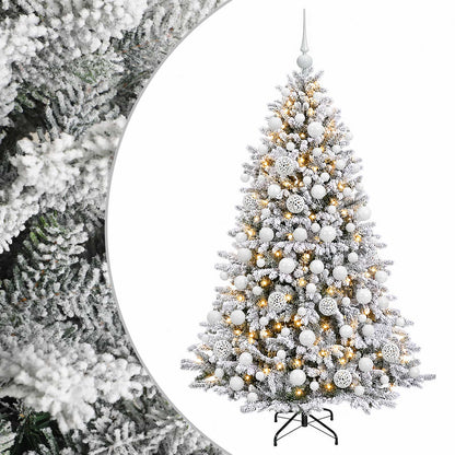 vidaXL Artificial Christmas Tree with Bauble 210 cm 300 LEDs 2