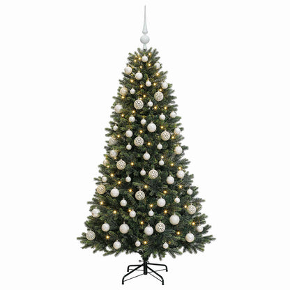 vidaXL Artificial Christmas Tree with Bauble 240 cm 300 LEDs 4