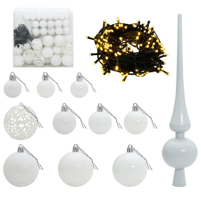 vidaXL Artificial Christmas Tree with Bauble 240 cm 300 LEDs 6