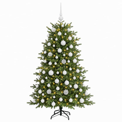 vidaXL Artificial Christmas Tree with Bauble 210 cm 300 LEDs 4
