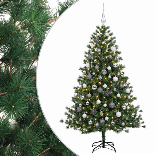 vidaXL Artificial Christmas Tree with Bauble 240 cm 300 LEDs 2