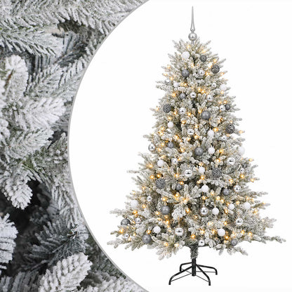 vidaXL Artificial Christmas Tree with Bauble 240 cm 300 LEDs 2