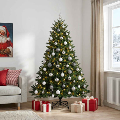 vidaXL Artificial Christmas Tree with Bauble 180 cm 300 LEDs 3