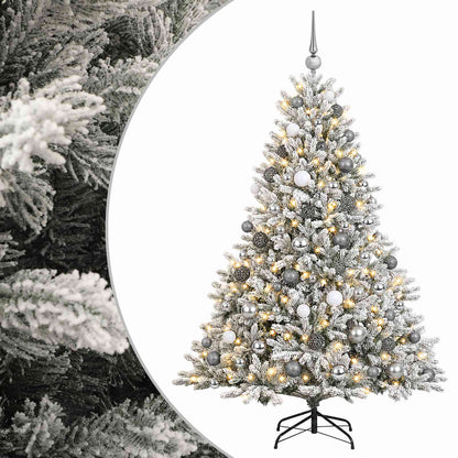 vidaXL Artificial Christmas Tree with Bauble 180 cm 300 LEDs 2