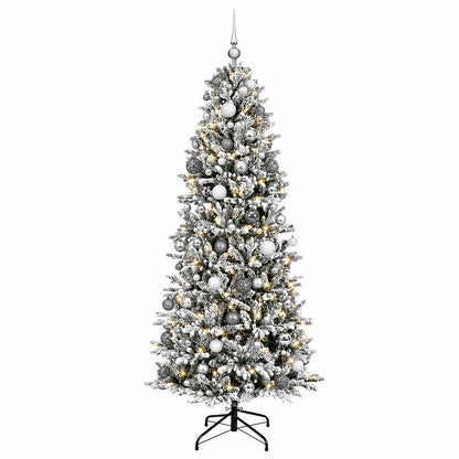 vidaXL Artificial Christmas Tree with Bauble 240 cm 300 LEDs 4