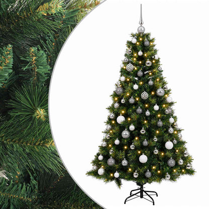 vidaXL Artificial Christmas Tree with Bauble 240 cm 300 LEDs 2